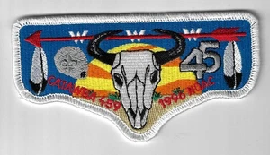 Catawba Lodge 459 1996 NOAC Flap WHT Bdr Mecklenburg County NC - Picture 1 of 1