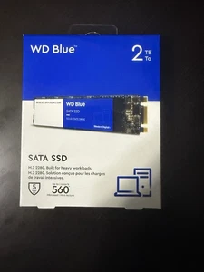 Western Digital 2TB WD Blue SA510 SATA SSD M.2 2280 - WDS200T2B0B-00C7C0 - Afbeelding 1 van 3