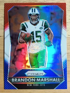 2015 Panini Prizm Prizms Rosso Bianco e Blu #15 Brandon Marshall - Foto 1 di 2