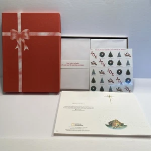 Vtg National Geographic Christmas 26 Cards 26 Envelopes Little Town Bethlehem - Picture 1 of 12