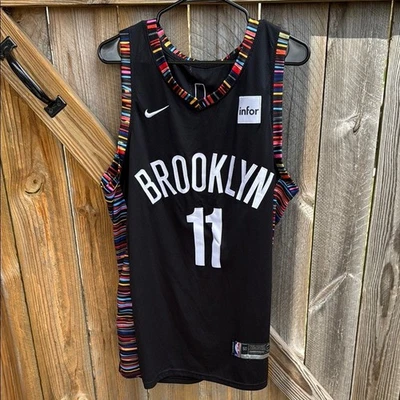 Camiseta deportiva cosida Nike Swingman Brooklyn Nets City Edition Irving "11" para hombre pequeña Foto 1 de 3