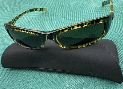 Nuevo de Lote Antiguo Gafas de Sol Police MOD.1358 W81 Tortuga Marrón Dorado Monturas Rectangulares Estuche Foto 1 de 4