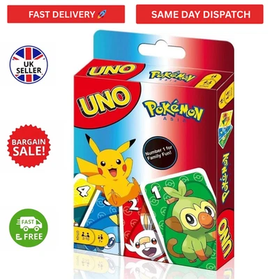POKÉMON Pokemon UNO Card Game Family Games, Kids Party | UK Stock | Brand New🔥Fast Post