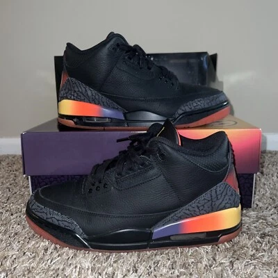 Size 8 - J. Balvin x Air Jordan 3 Retro Rio - missing J Balvin orange hangtag  - image 1 of 4
