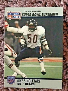 1990 Pro Set Mike Singletary Chicago Bears Super Bowl Football Card Supermen 93 - Bild 1 von 2