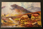 Highland Cattle Vintage Postkarte von TUCK'S