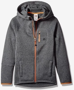 AVALANCHE Brighton Charcoal Grey Fleece F/Z Hoodie Jacket NEW Youth Boys Sz XL - Picture 1 of 6