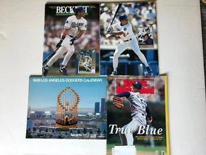 LA Dodgers Lot (4) Beckett Mike Piazza, Eric Karros, Hershiser, 88 WS Calendar - Picture 1 of 14