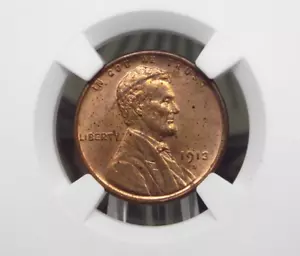 1913 "S" Lincoln WHEAT Cent Penny 1c NGC Unc Details #011 Uncirculated ECC&C Inc - Picture 1 of 5