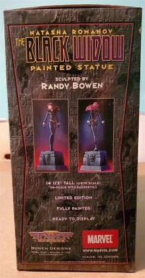 Estatua de VIUDA NEGRA Bowen Designs nunca exhibida 653/4000 Vengadores primera carrera Foto 1 de 2