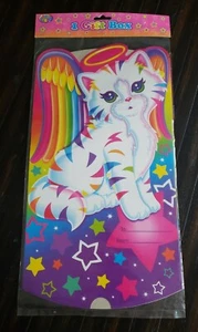 Lisa Frank Angel Kitty Cat W/ Rainbow Wings Gift Box Birthday Party 12½ X 8" NEW - Picture 1 of 5