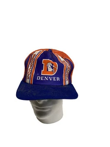 Vintage Logo Denver Broncos SnapBack Hat Team NFL - Picture 1 of 3