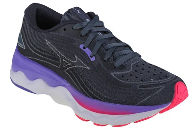 chaussures de running Femme, Mizuno Wave Skyrise 4, Gris - Photo 1/4