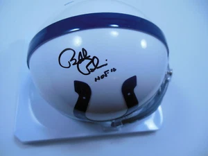 MINI CASCO HOF 15 FIRMADO POR BILL POLIAN DE LOS INDIANAPOLIS COLTS 15 - Imagen 1 de 1