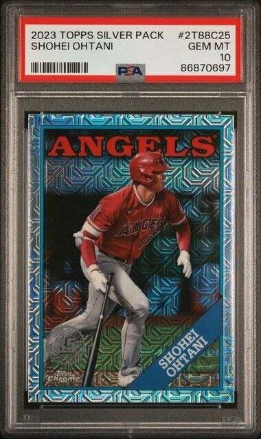 2023 Topps Series 2 SHOHEI OHTANI Chrome SILVER PACK REFRACTOR PSA 10 GEM MINT