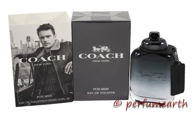 Coach New York For Men By Coach 3.4/3.3oz./100 ml Edt Spray For Men New In Box  - Image 1 of 2