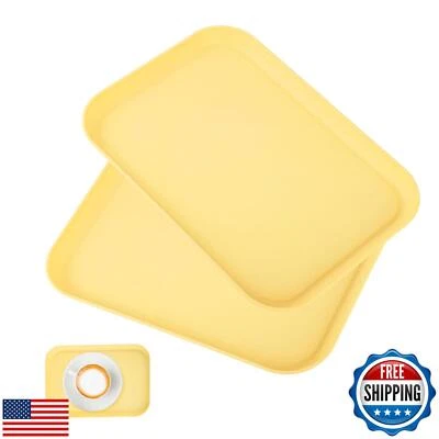 Yellow Plastic Serving Platters and Trays,Serving Dishes for Entertaining,Rec - Image 1 of 4