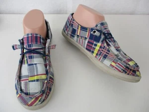 Rocket Dog Mellow women's Plaid Fabric Casual Loafer Shoes size 7.5, 38 - Picture 1 of 13