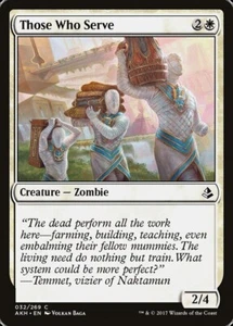 AQUELLOS QUE SIRVEN X 4 N/M- AMONKHET MAGIC THE GATHERING - Imagen 1 de 1