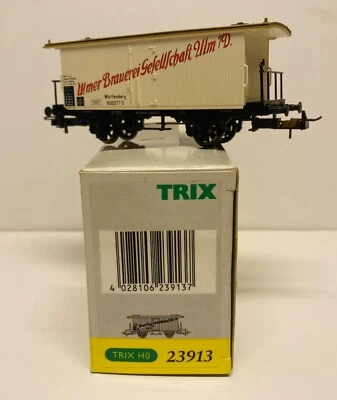 Trix - HO 23913 - Württemberg Beer  Car " Ulmer Brauerei " -  K.P.E.V. - Era 1 - Image 1 of 4