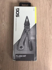 SOG FLASH MT - URBAN GRAY + BLACK - 7 in 1 MULTI-TOOL EDC CRYO D2 STEEL KNIFE - Picture 1 of 4