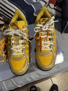 Size 9.5 - Nike Off-White x Air Rubber Dunk University Gold - Picture 1 of 6