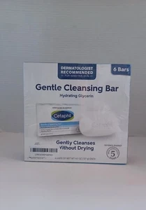 CETAPHIL Gentle Cleansing Bar, 4.5 oz Bar (Pack of 6), Nourishing Cleansing Bar - Picture 1 of 4