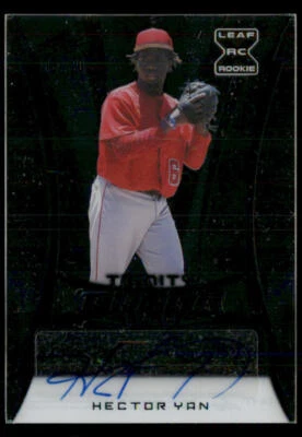 2020 Leaf Trinity Clear AUTO Green #CAHY1 Hector Yan /20 - Image 1 of 2