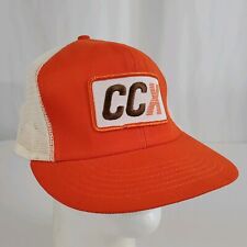 Vintage CCX Con-way Central Express Snapback Trucker Hat Cap Orange White 