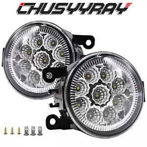 Pair For 2009 2010 2011 2012 2013 Suzuki Swift - Bumper LED Fog Lights White - Picture 1 of 10