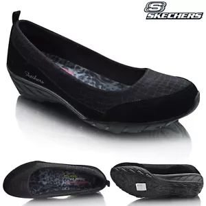 Mujer Skechers Slip On Radiante Negro Talla UK 4.5 (ajuste relajado) - Imagen 1 de 11