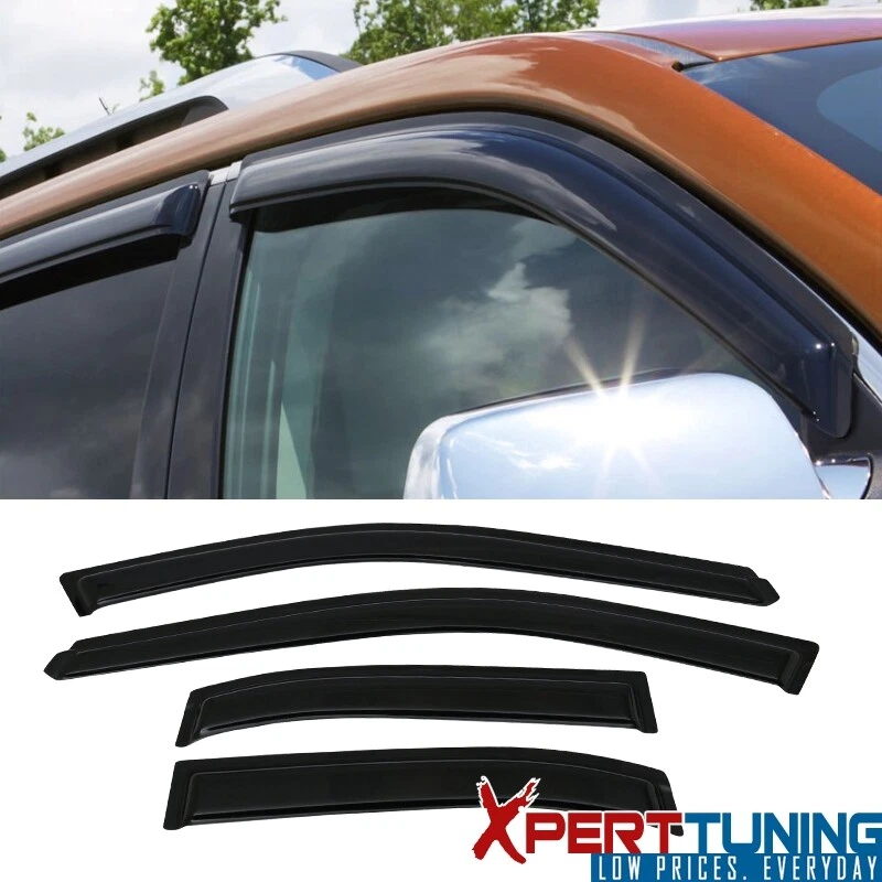 Fits 98-01 Nissan Altima L30 Tape On Window Visors Vent Rain Guard Deflector Foto 1 de 4