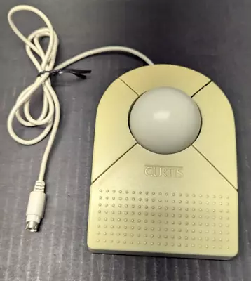 Rare Vintage Curtis MVP Mouse MVP-1 Trackball for Macintosh Computer 6" x 4.5" - Image 1 of 4