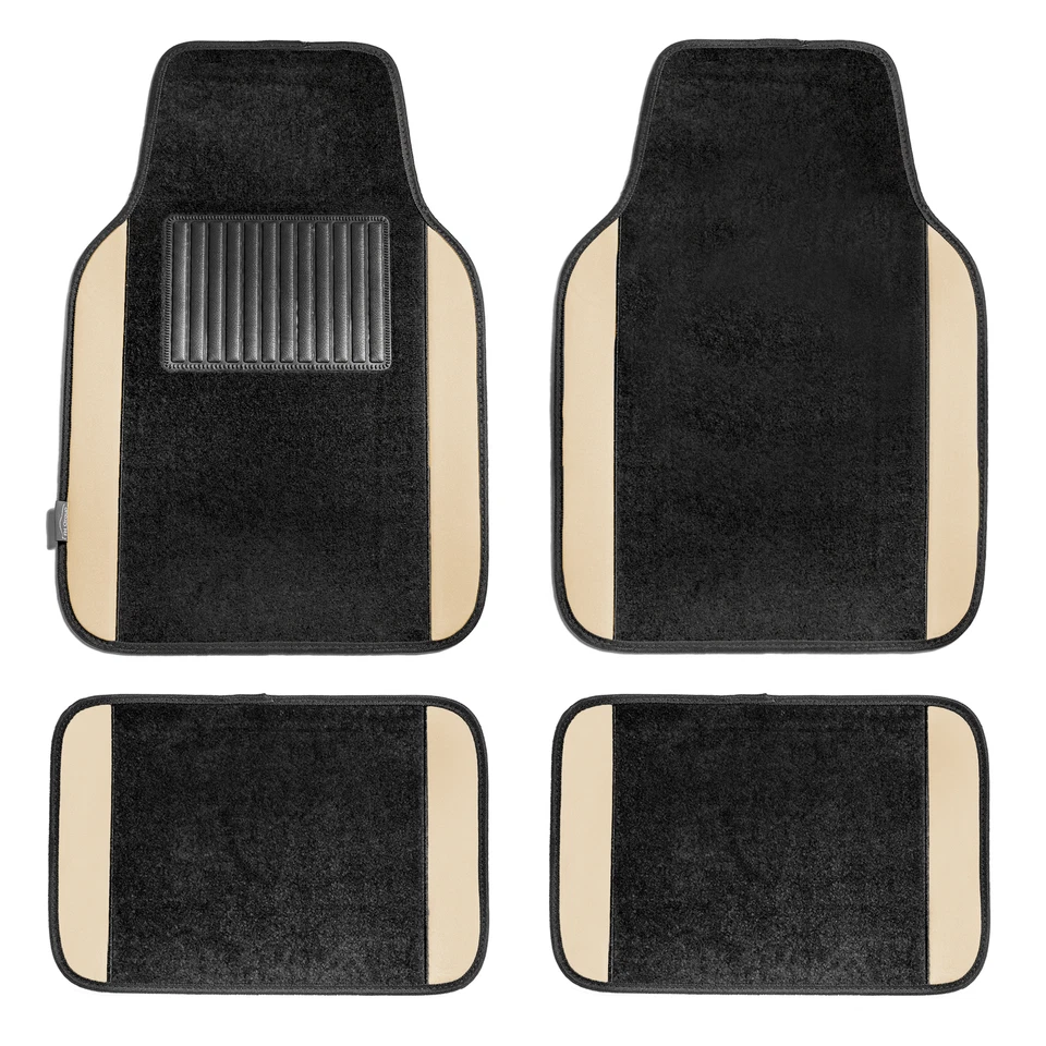 FH Group Universal Fit Non-Slip Carpet Liner Floor Mats for Auto Car SUV Van - Image 1 of 1