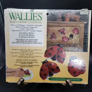 Wallies Ladybug Decals Wallpaper Cutouts 25 Lucky Lady Bugs Decoupage Paper NIP! - Picture 1 of 3