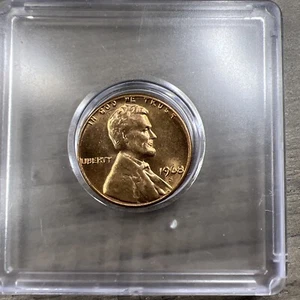 1968 S ERROR Cracked Dye Lincoln Memorial Penny Coin MINT AP7 - Picture 1 of 9