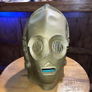 Máscara de látex vintage 1994 Lucas Film Limited C-3PO Halloween adulto Star Wars - Imagen 1 de 8