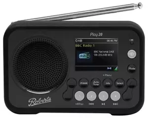 Play 20 Digital DAB/DAB Fm RDS Tragbares Radio mit Bluetooth Schwarz PLAY20BK - Bild 1 von 8
