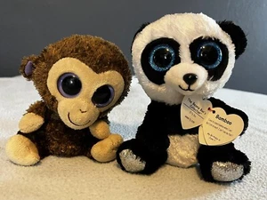 Ty Beanie Babies Boos Plush LOT OF 2 Coconut, Bamboo - Picture 1 of 7