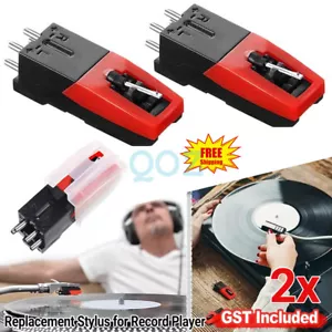 2x Replacement Stylus for Record Player Turntable Needle Gramophone Phonograph - Picture 1 of 14