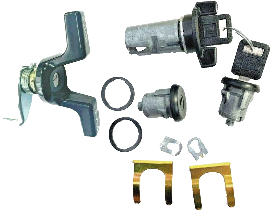 S10 Blazer S15 Jimmy 83-94 Ignition/Doors Cylinders & Rear Lock Set 2 GM Keys - Image 1 of 4