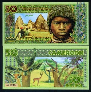 Sub-Saharan African Union, 50 Shillings, 2019, Private Issue Polymer - Boy F - Picture 1 of 1
