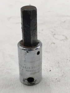 Vintage Proto 3/8" Antrieb SAE 3/8" Innensechskant/Sechskant Steckschlüssel 4990A, kostenloser Versand - Bild 1 von 4