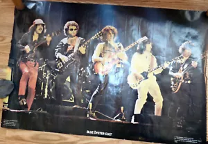 Poster Vintage 1978 Blue Oyster Cult Stage Rock & Roll Musica Memorabilia Tube - Foto 1 di 3
