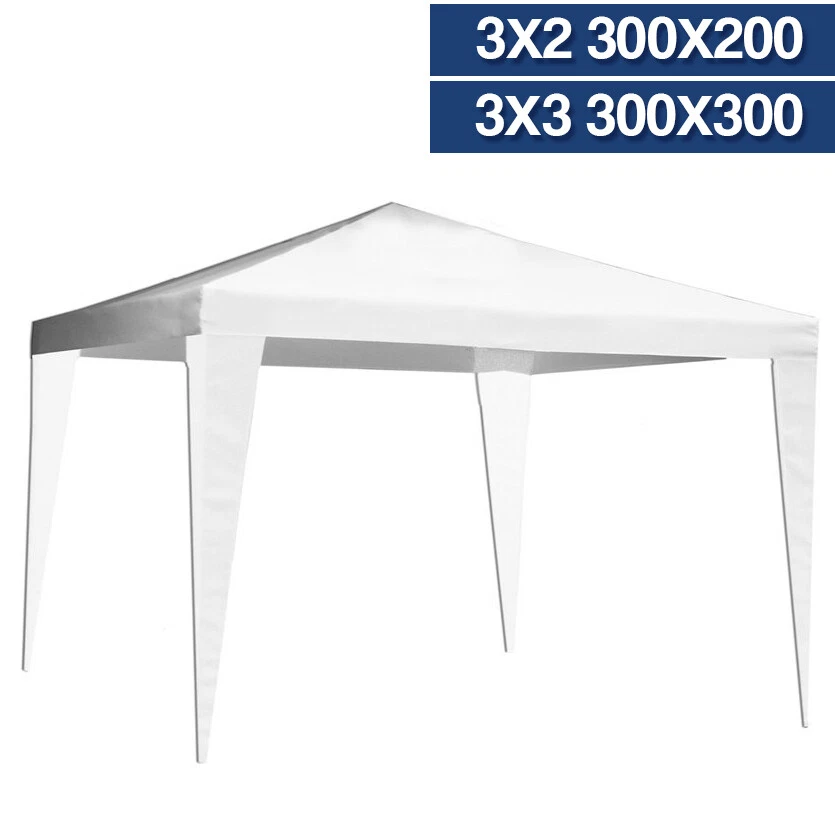 GAZEBO POLIETILENE PER FIERE MERCATINI TENDONE PARTY BIANCO VARIE MISURE 22208V