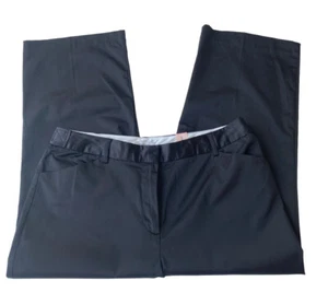 Dress Barn schwarzer Satin Anzughose Capri kurz geschnitten schimmernde Taschen neu mit Etikett Damen 12 - Bild 1 von 4