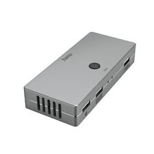 Hama KVM-Switch für 2 PCs Notebook Macbook Umschalter, 3x USB-A 1x HDMI 4K 30Hz