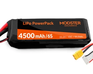 Modster LiPo Akku 6S 22.2V 4500 mAh 45C XT90 PowerPack MD10184  - Bild 1 von 1