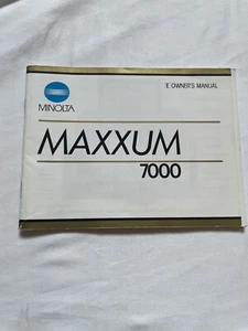 Minolta Maxxum 7000 35mm SLR camera instruction manual guide only - Picture 1 of 4