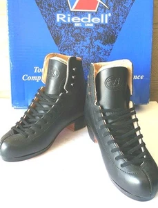 Neu Riedell Eisfigur Schlittschuh Modell J75 SCHWARZ Breite: B/A Größe 2 keine Klinge - Bild 1 von 12